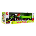 Farmársky traktor s prívesom